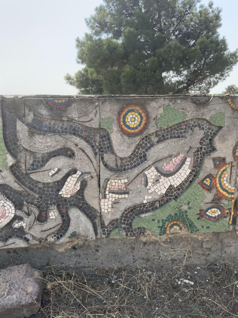 Decorative wall at the entrance of Poultry Breeding Farm